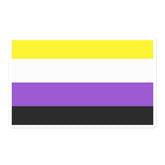 Non-Binary Flag Bubble-Free Stickers
